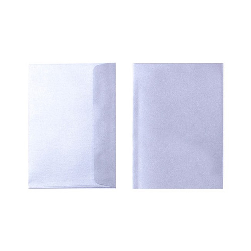 Quill Metallique Envelope 120gsm C6 - Silver Shadow, Pack of 10 (06618)