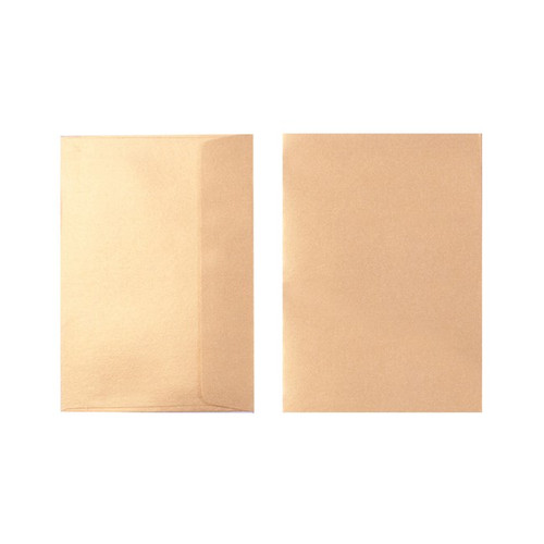 Quill Metallique Envelope 120gsm C6 - Autumn Gold, Pack of 10 (06619)