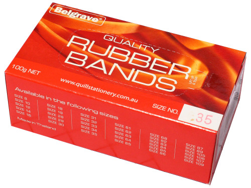 Belgrave Rubber Bands Size 35 - 100g (31635)