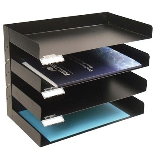 ITALPLAST 4 Tier Metal Rack - Black, Each