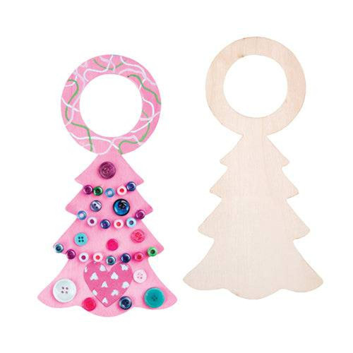 Wooden Tree Door Hanger Pack of 5
