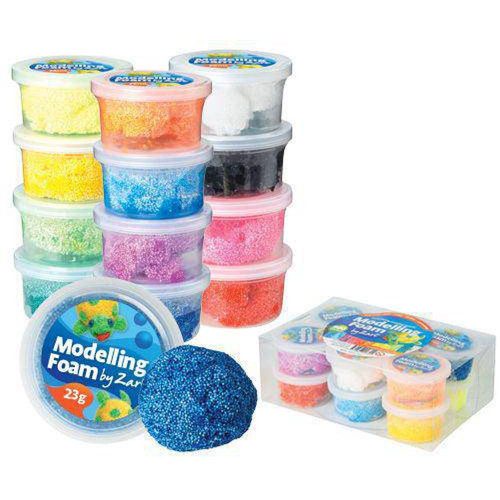 Modelling Foam Dough Coloured 20g Pack of 12