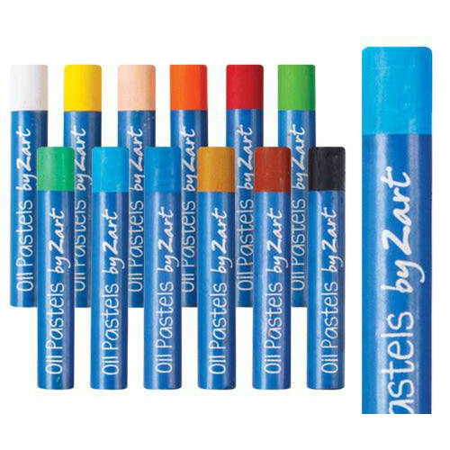 Zart Basics Large Oil Pastels - 12