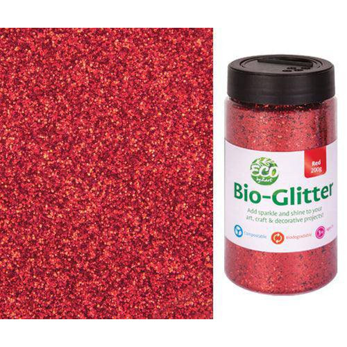 Zart Bio Glitter 200g - Red