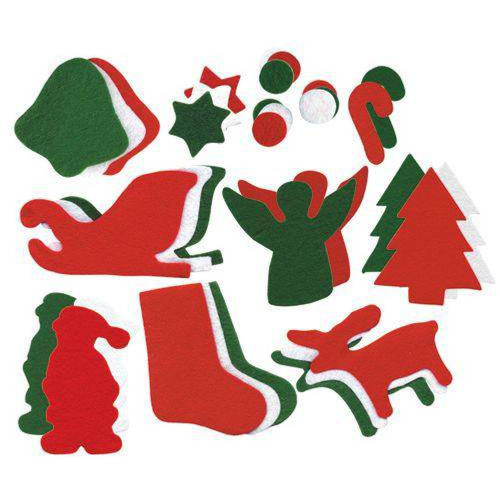 Felt Christmas Shapes Pack of 200