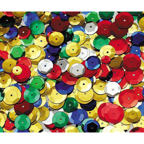 Sequins in a Jar 50g - Embossed Round