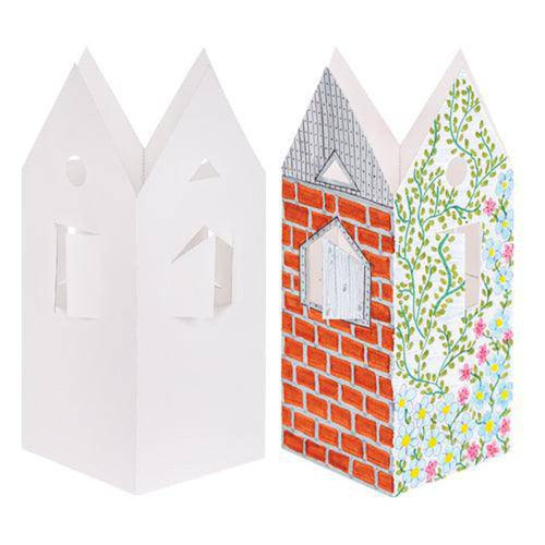 Pre-cut Cardboard House 18.2 x 30cm Pack of 10
