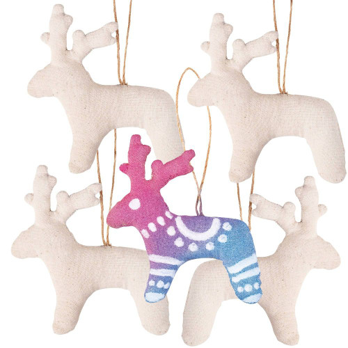 Calico Reindeers Pack of 5