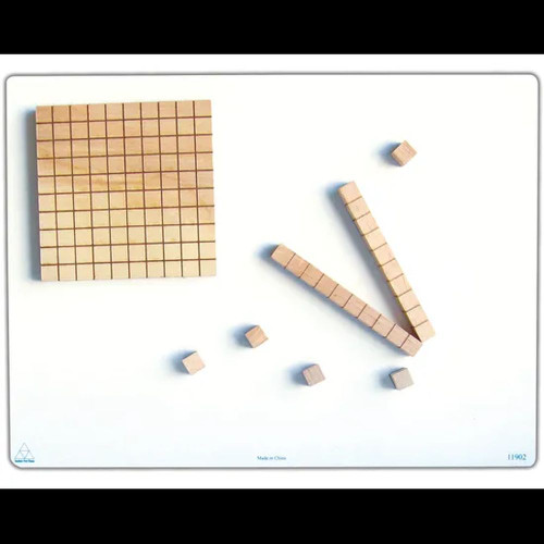 Wooden MAB Base 10 Magnetic 3D Set 55 pc