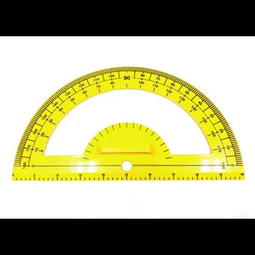 Protractor - Blackboard - Plastic - 0-180Â°