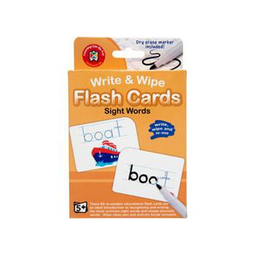 W&W Flash Cards Sight Words with Marker
