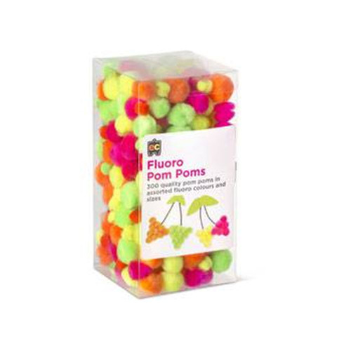 Pom Poms - Fluoro / 300 / Assorted
