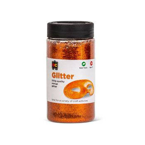 200g Glitter Jar - Orange