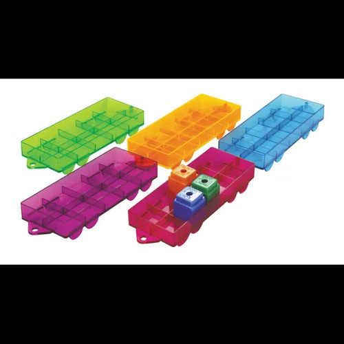 Tens Frames Trailers for 2cm Cubes Set of 10