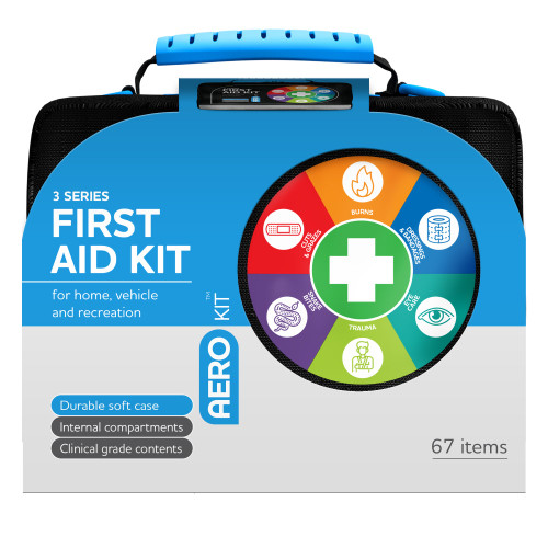 AEROKIT 3 Series First Aid Kit Softpack, Black