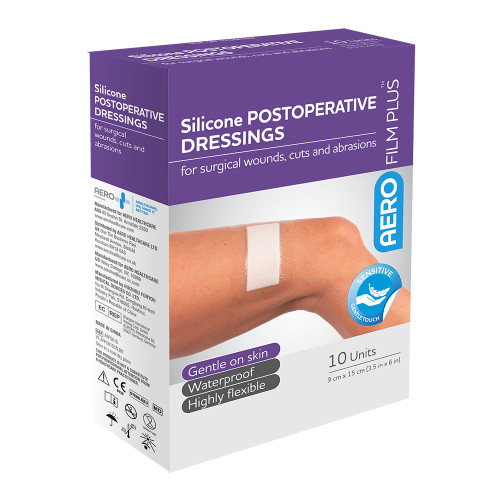 AEROFILM PLUS Sensitive Silicone Postoperative Dressing 9 x 15cm, Each