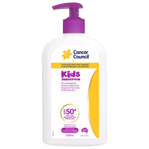 CANCER COUNCIL SPF50+ Kids Sunscreen Pump 500mL
