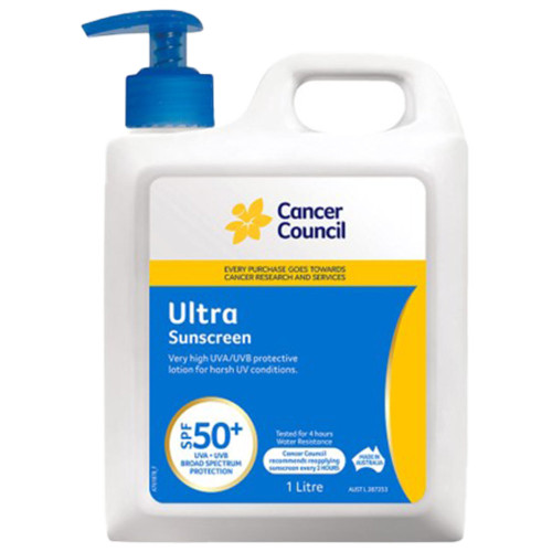 CANCER COUNCIL SPF50+ Ultra Sunscreen Pump 1L