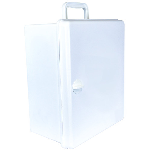 AEROCASE Large White Plastic Cabinet with Knob Closure 32 x 37 x 18cm