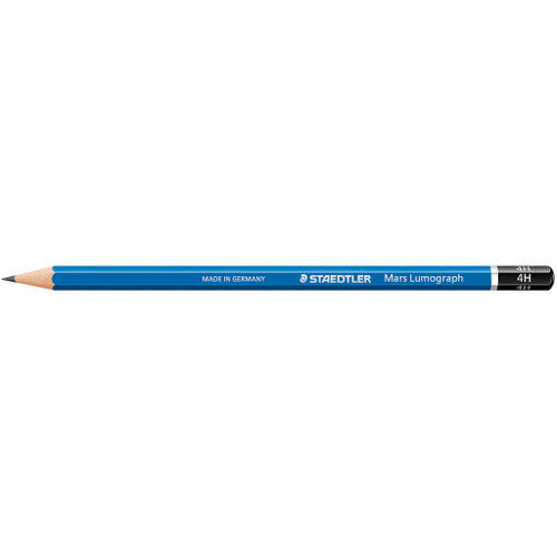 Staedtler 100 Mars Lumograph Pencils - 4H, Each