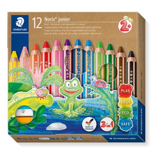 Staedtler 140 Noris Junior 3-In1 Pencils, Pack of 12