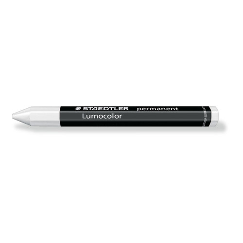 Staedtler 236 Lumocolor Permanent Omnigraph Crayon - White, Each