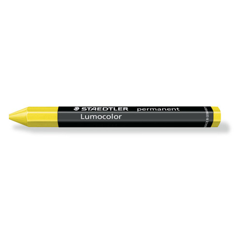 Staedtler 236 Lumocolor Permanent Omnigraph Crayon - Yellow, Each