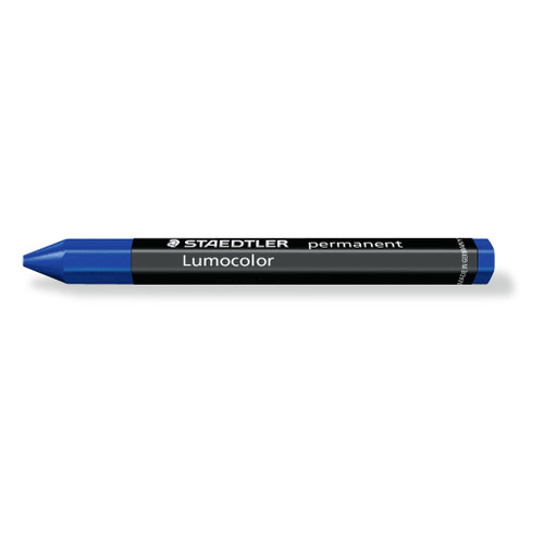 Staedtler 236 Lumocolor Permanent Omnigraph Crayon - Blue, Each