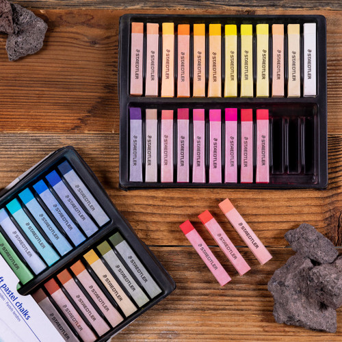 Staedtler 2430 Soft Pastel Chalks, Box of 48 Assorted Colours
