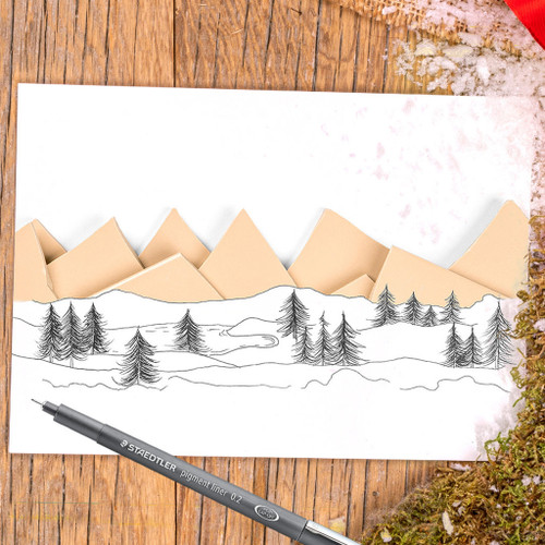 Staedtler 308 Pigment Liner 0.2mm - Black, Each