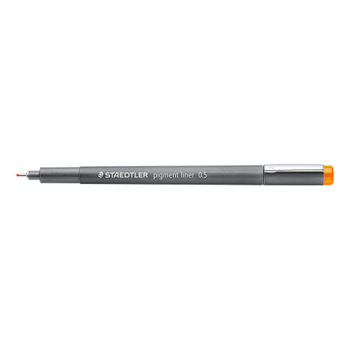 Staedtler 308 Pigment Liner 0.5mm - Orange, Each