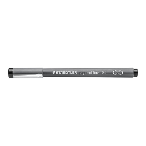 Staedtler 308 Pigment Liner 0.6mm - Black, Each