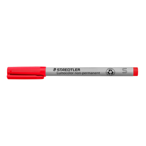 Staedtler 311 Lumocolor Non-Permanent Superfine Pen - Red, Each