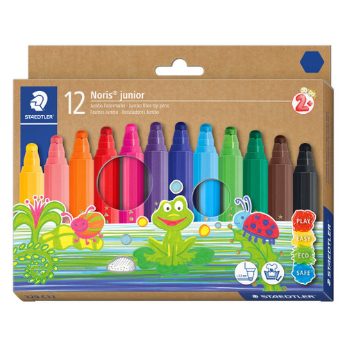 Staedtler 329 Noris Junior Fibre Tip Pens, Pack of 12