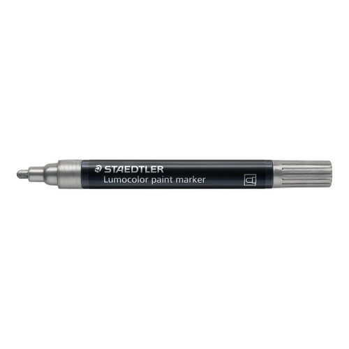 Staedtler 349 Lumocolor Paint Marker - Silver, Each