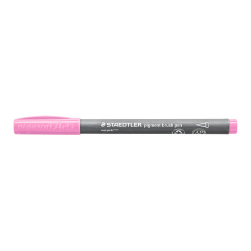 Staedtler 371 Pigment Brush Pen - Rose Pink, Each