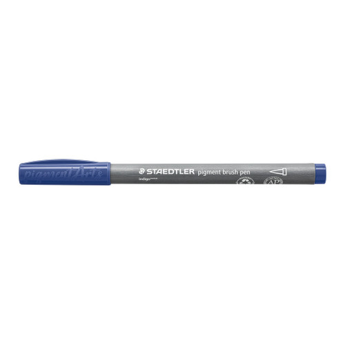 Staedtler 371 Pigment Brush Pen - Indigo, Each