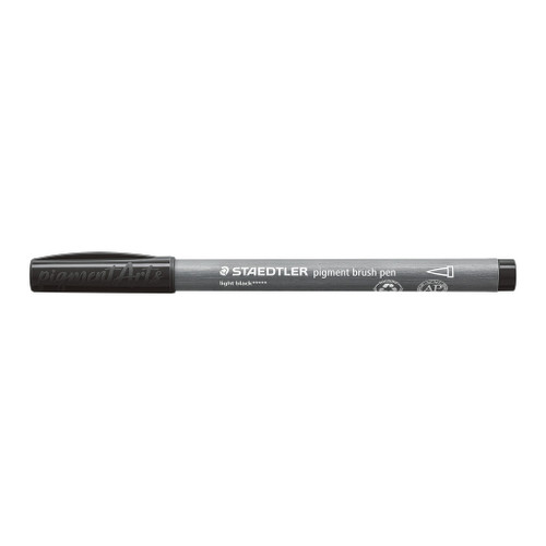 Staedtler 371 Pigment Brush Pen - Light Black, Each