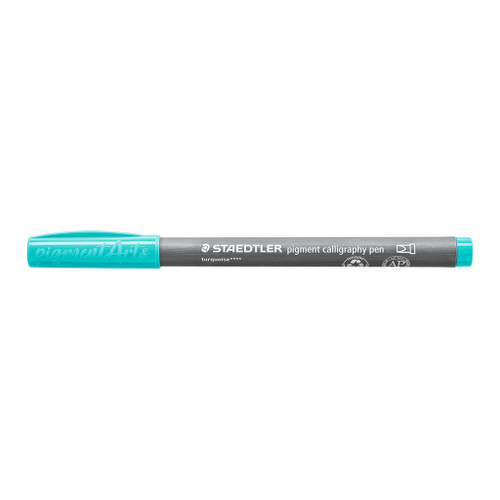 Staedtler 375 Pigment Calligraphy Pen - Turquoise, Each