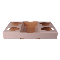 CARDBOARD 4 CUP CARRY TRAY Ctn100