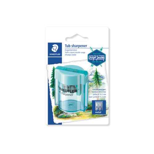 Staedtler 513 Double-Hole Tub Sharpener, Blistercard of 1