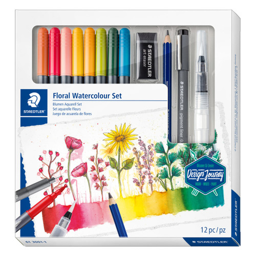 Staedtler Design Journey Mixed Set #5 - Floral Watercolour