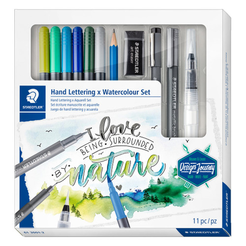 Staedtler Design Journey Mixed Set #6 - Hand Lettering and Watercolour