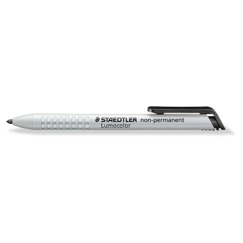 Staedtler 768 Dry Marker Lumocolor Non-Perm Black, Each