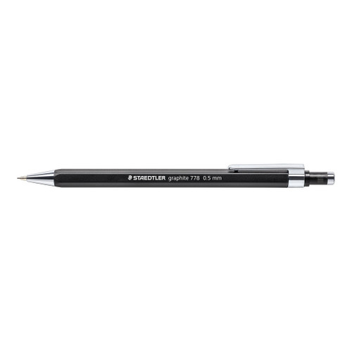 Staedtler Graphite 778 Mechanical Pencil 0.5mm - Black Barrel, Each