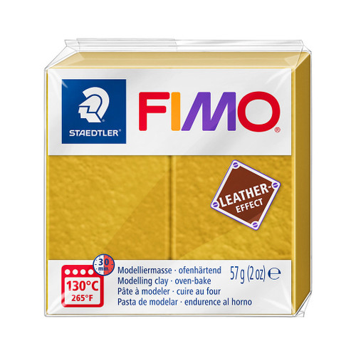 FIMO 8010 Leather-Effect 57g - Ochre