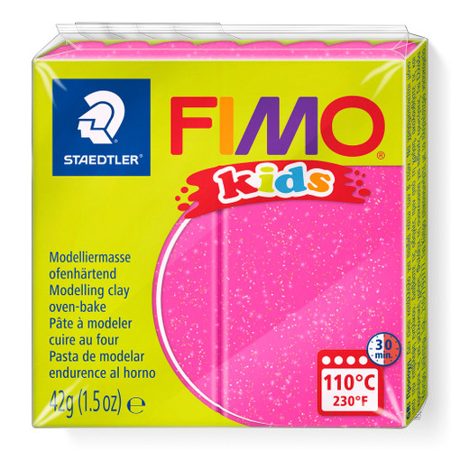 FIMO 8030 Kids, 42g - Glitter Pink