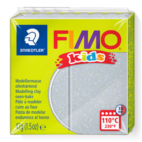 FIMO 8030 Kids, 42g - Glitter Silver