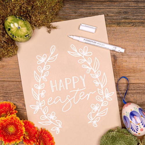 Staedtler 8323 Metallic Marker - White, Each