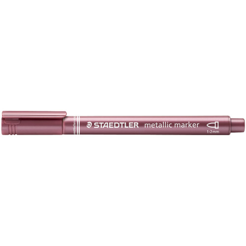 Staedtler 8323 Metallic Marker - Red, Each